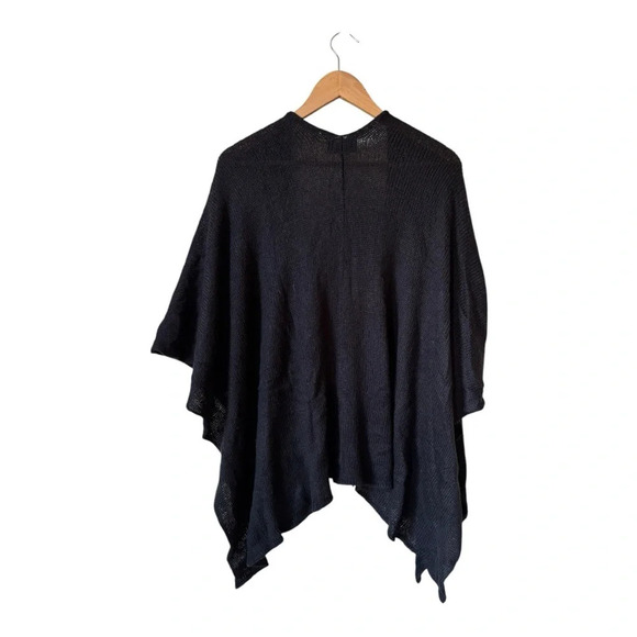 Wooden Ships Wool Blend Poncho Cardigan Knit Women’s Size S/M - Picture 9 of 11